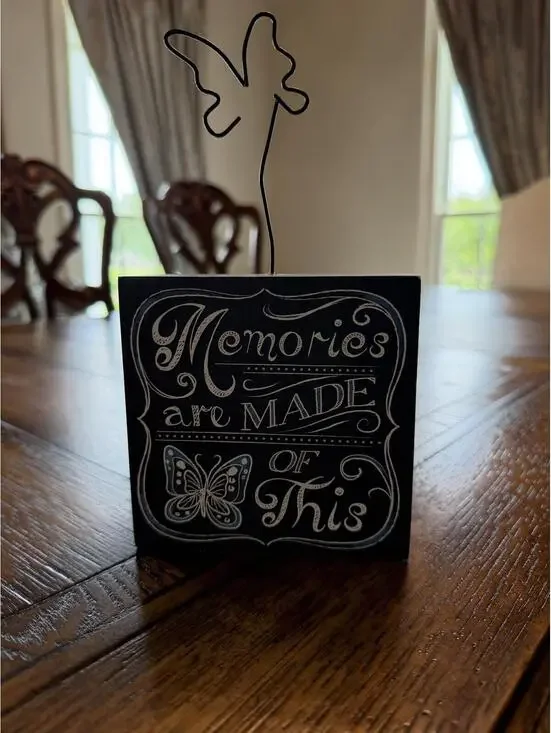 Home Decor | “Memories Are Made of This” Butterfly Photo / Memo Holder | 1136