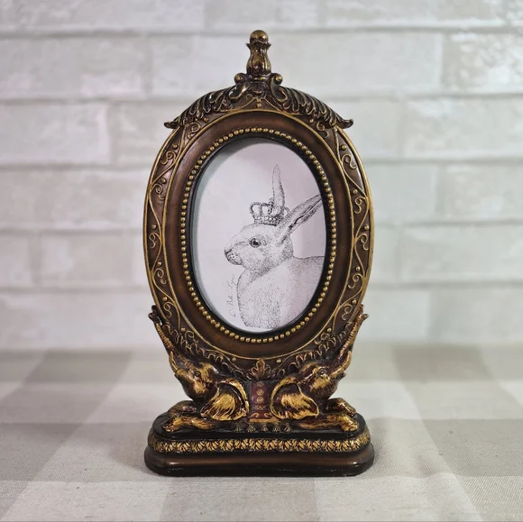 Ornate Sculpted Resin Elephant Bombay Frame Decorative