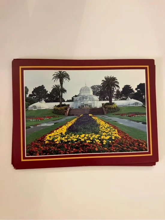 Set of 25 vintage San Francisco conservatory of flowers post cards