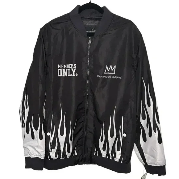 NWT Members Only Jean-Michael Basquiat Men’s Mona Lisa Aviator Windbreaker Large
