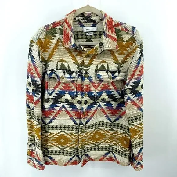 Urban Outfitters southwestern long sleeve button up heavy weight shirt shacket S