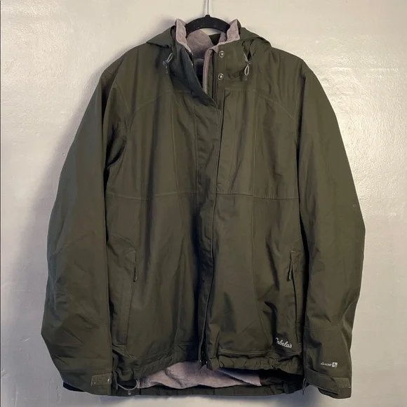 Cabelas Mens Jacket Green with fleece lining Size Xlarge