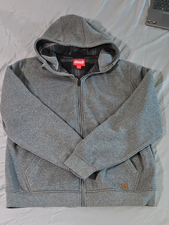 Coleman Gray Full-Zip Hooded Jacket