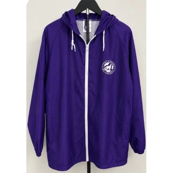 purple Defenders of Wildlife windbreaker jacket