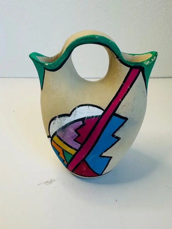 Native American Jemez Wedding Vase 6” Flaw