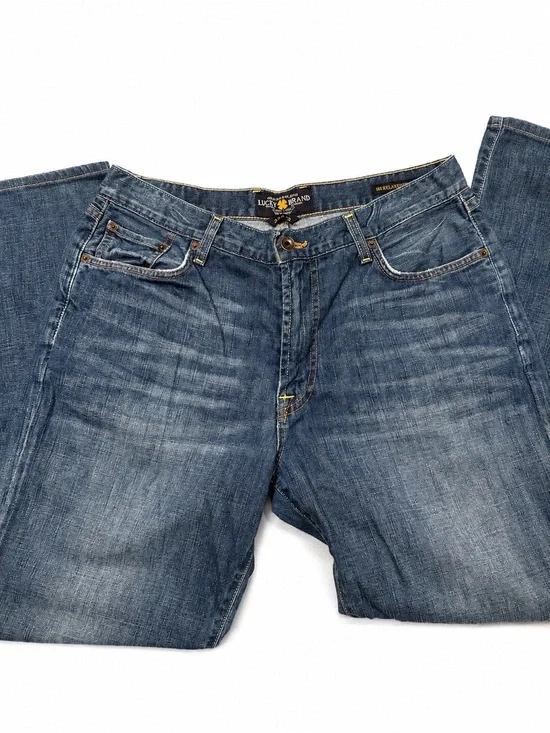 Lucky Brand 181 Relaxed Straight Jeans Men’s Medium Wash 100% Cotton 34x32