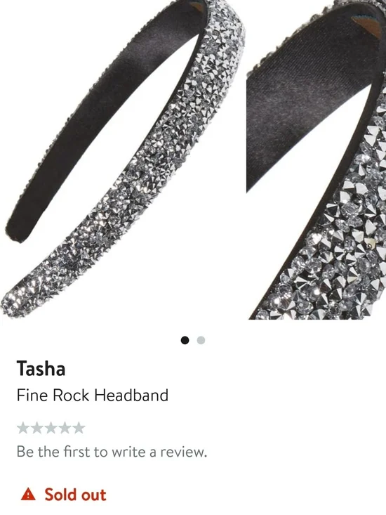 Tasha Silver Crystal Pavé Headband