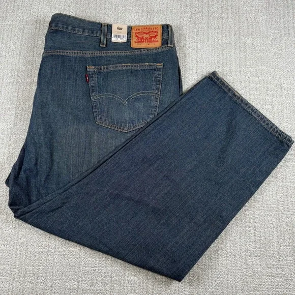 NEW Levi's 559 Mens 54x30 Relaxed Straight Leg Denim Blue Jeans