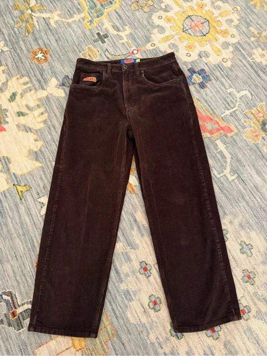 EMPYRE Relax brown cotton corduroy pants (men and women) Sz 30 unisex zumies