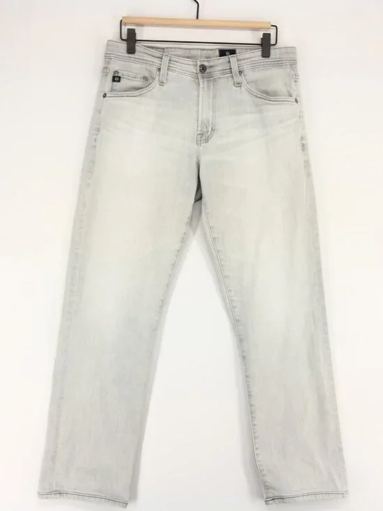 AG Adriano Goldschmied The Graduate Jeans Mens 31x28 Gray Tailored Leg Stretch
