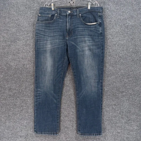 Lucky Brand 223 Straight Jeans Mens 36x28 Blue Medium Wash Denim Classic Fit