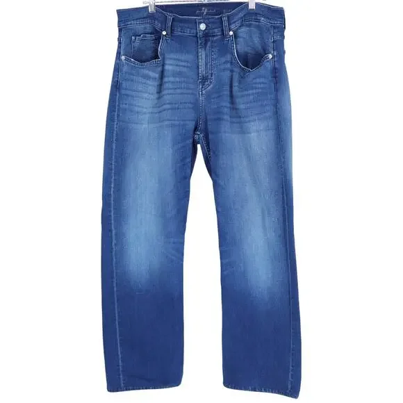 7 FOR ALL MANKIND Austyn Straight Leg Jean Blue Medium Wash Men's 36