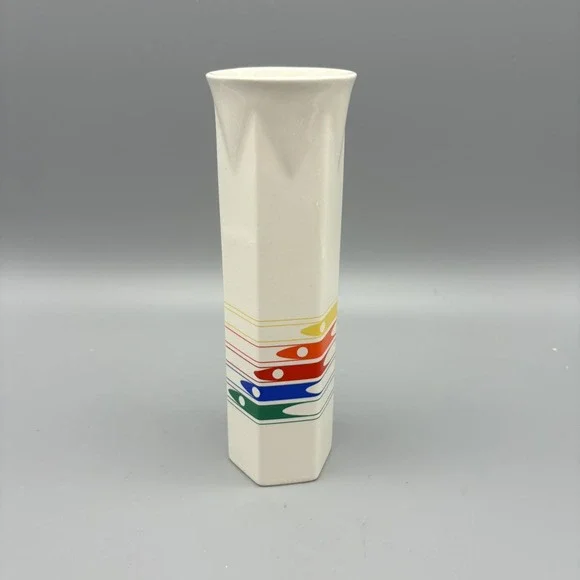 Vintage FTD Rainbow Vase 7