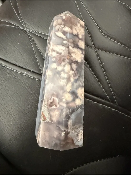 Flower Agate Crystal Tower - Decorative Home Accent