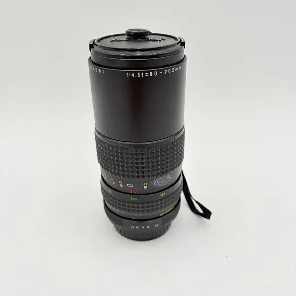 JCPenney 80-200mm f/4.5 Macro Telephoto Zoom Lens Manual Focus 55mm with case