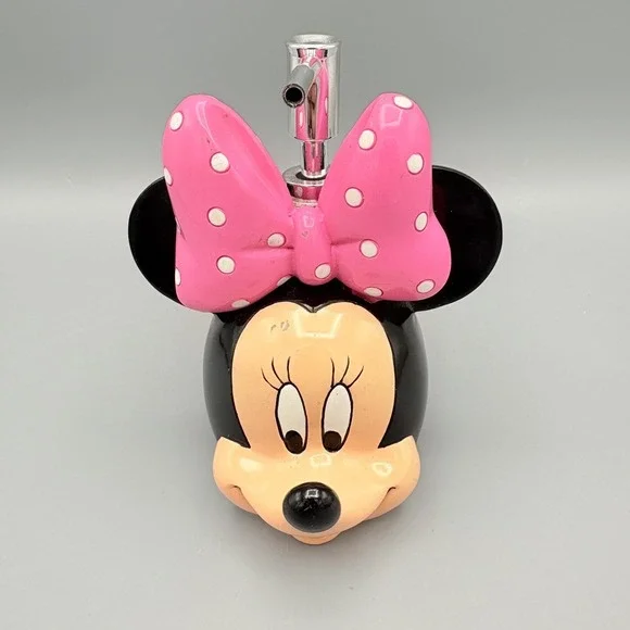 Disney Minnie Mouse‎ Pink Bow Soap Lotion Dispenser With Pump