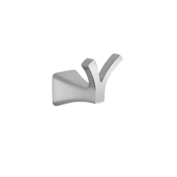 Delta Tesla Double Robe Hook Chrome Wall‎ Mount Bathroom Accessory 75235 NEW