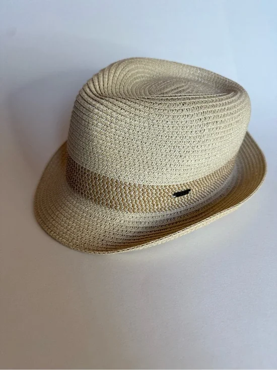 Fancet Packable Straw Fedora Panama Sun Summer Beach Hat Cuban Trilby Men Women