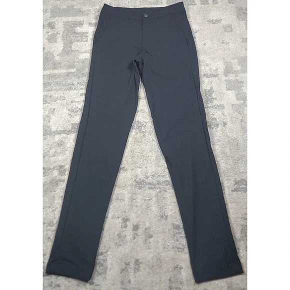 Lululemon Men's Black ABC Slim Fit Performance Chino Pants Sz 30x31