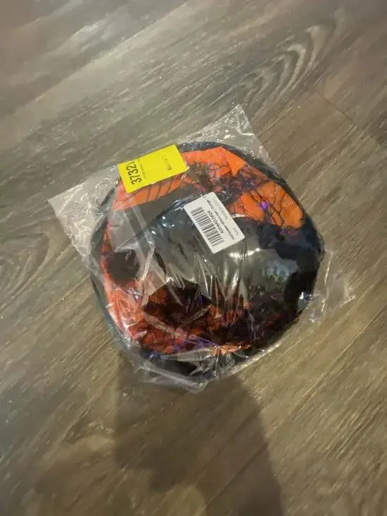 Halloween Witch Hat Orange Spider Web Lace Costume Accessory