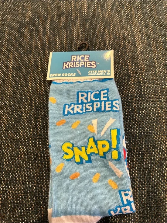 Light Blue 'Snap!' Crew Socks for Kids