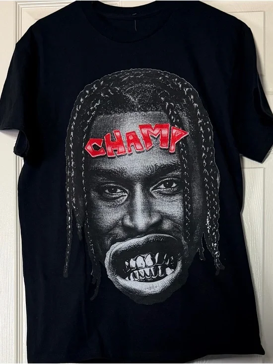 Black 'Champ' Graphic Tee - Men's Crewneck Shirt Shai Gilgeous Alexander