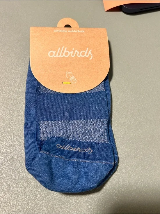allbirds Blue Anytime Ankle Socks - Low-Cut Athletic Pair