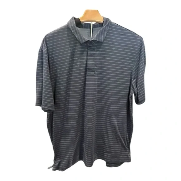 REI Co-op Weathered‎ Blue Striped Polo Shirt Men’s Large | Soft Performance Feel