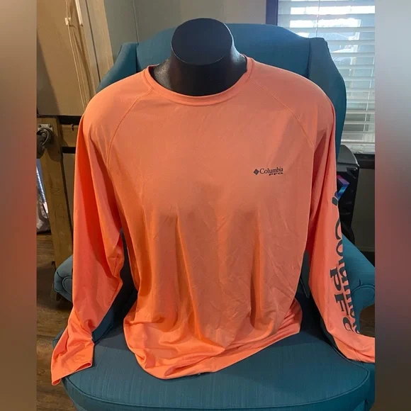 Men’s Columbia Bright Orange Sportswear‎ Top Size XL