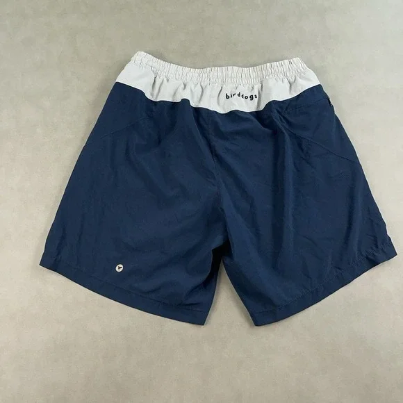 Birddogs Boom Shorts Men's Large Blue White Liner Stretch 7.5