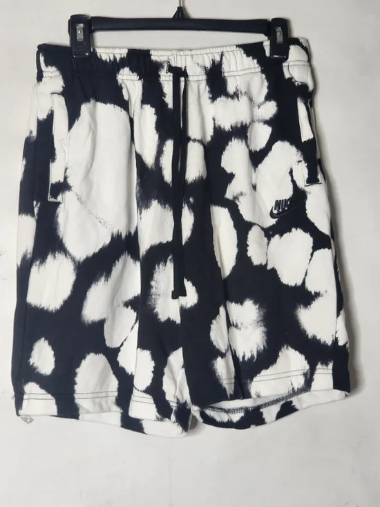 Nike Black & White Tie-Dye Athletic Shorts