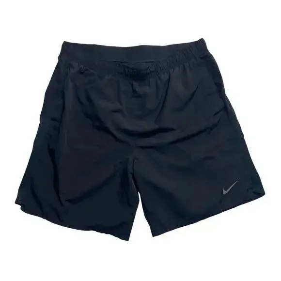 Nike Dri-FIT Running Shorts Men’s XL Black Reflective Swoosh Lined Athletic