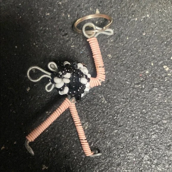 Handcrafted Beaded Wire Animal Pendant