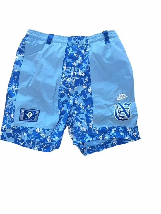 Nike Ambassador’s Club Men’s Light Blue & Royal Blue Camo Athletic Shorts size S