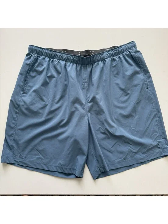 Free Fly Mens 3XL Blue Performance Shorts Stretch Fishing Hiking Outdoor
