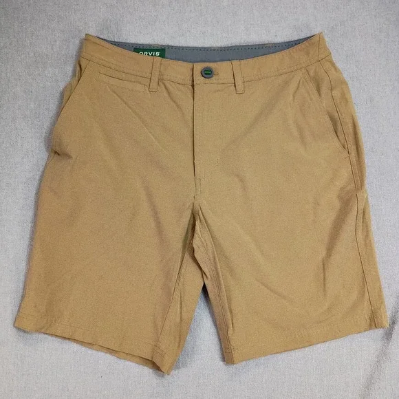 Orvis Men's 32 Escape Shorts Brown Bonefish Gotcha Fly Fishing Stretch 8.5