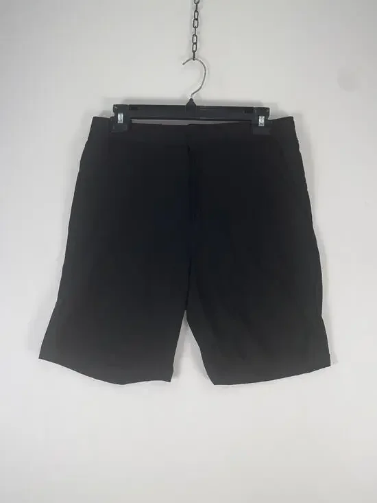Essex Crossing Shorts Mens 31 Black Chino Elastic Waist Stretch Casual