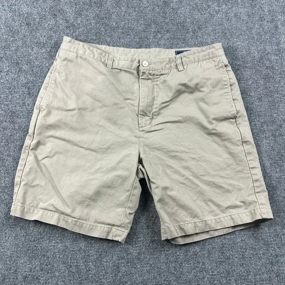 Vineyard Vines Club Short Mens 36 Tan Khaki Chino Cotton Twill Preppy Casual‎