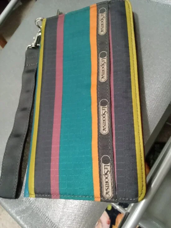 Lesportsac  zipper striped colorful wallet