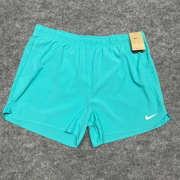 NEW Nike Challenger Running Shorts Mens XXL 2XL Teal Blue‎ 5 Inch Dri-FIT Pocket