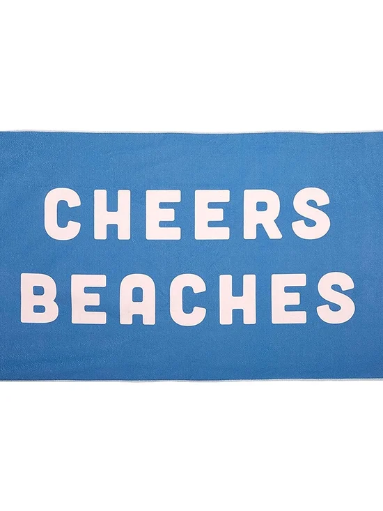 Pearhead Cheers Beaches Beach Towel NWT Bachelorette Bride