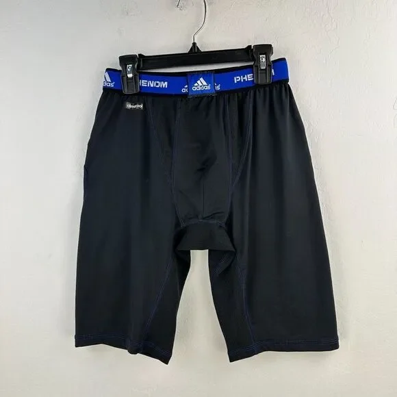 Adidas Phenom Shorts M‎ Black Slider Performance Compression Padded Cup Holder