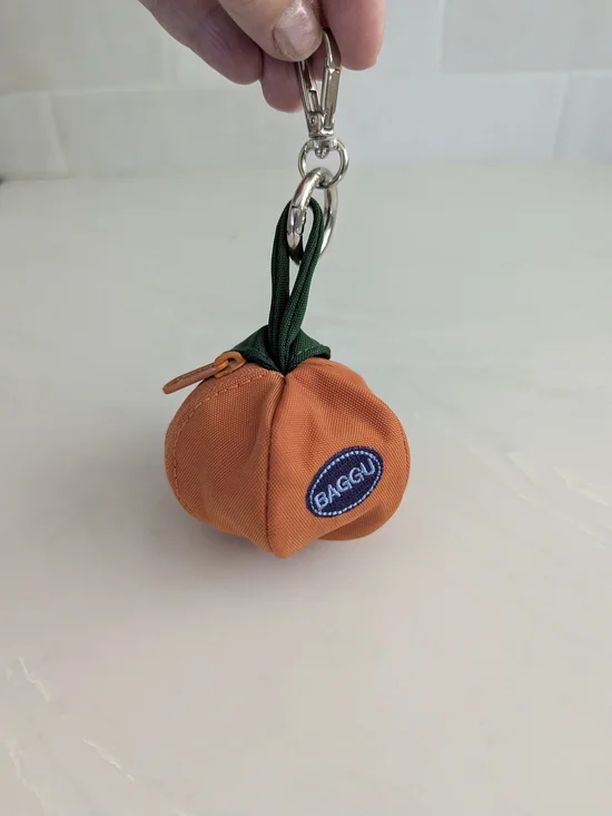 BAGGU Mandarin Orange Bag Charm Pouch