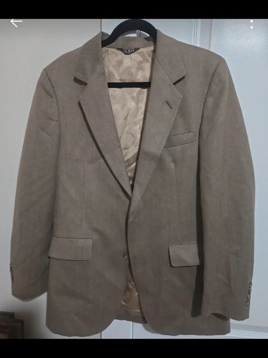 Men's Bill Blass Tan Blazer - Single-Breasted