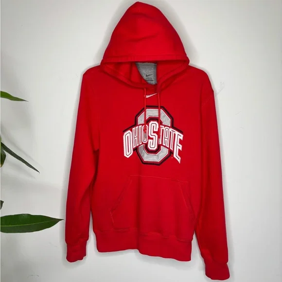 BN6 Nike Ohio State Buckeyes College Pullover‎ Hoodie Men Sweater Sports Medium