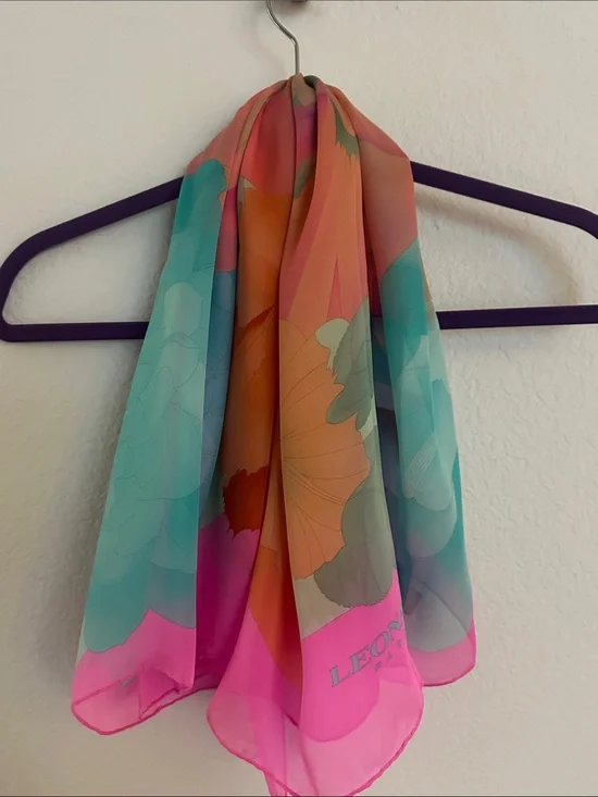 Beautiful Leonard Paris silk scarf