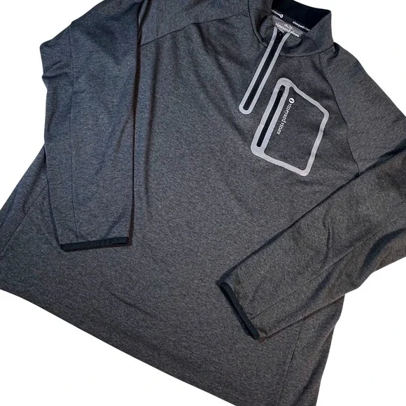 Vineyard Vines 1/4 Zip Pullover Mens XL Gray Performance Chest Pocket 1K2297