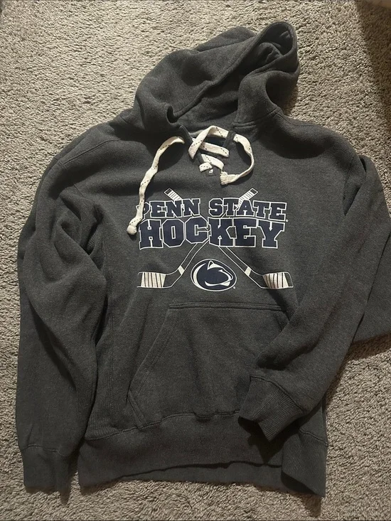 Penn State Hockey Men's Hoodie Sweatshirt - Charcoal Gray