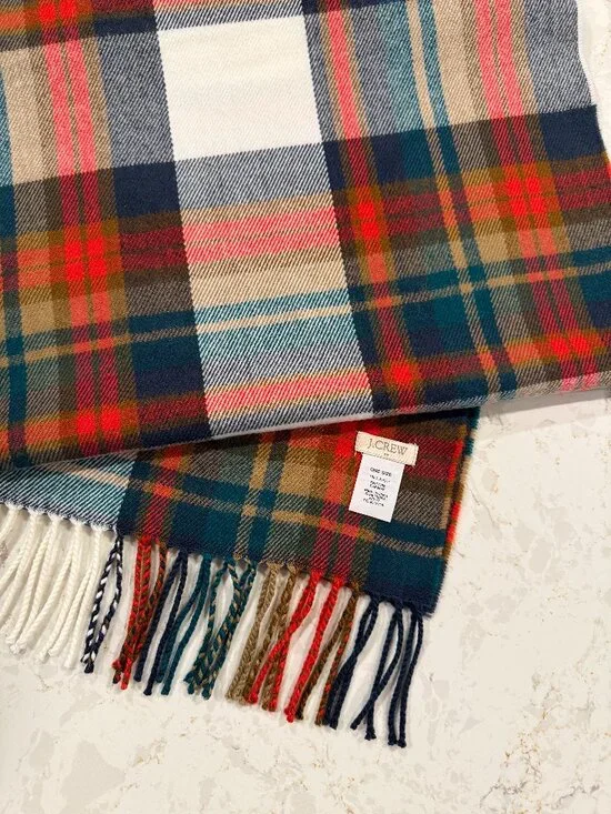 J. Crew Women's Plaid Scarf