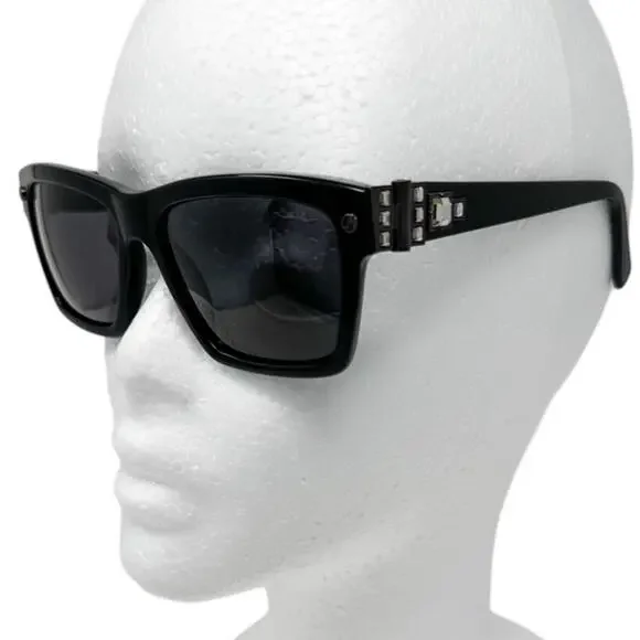 Lanvin Square Jeweled Sunglasses w/ case black SNL 511S
